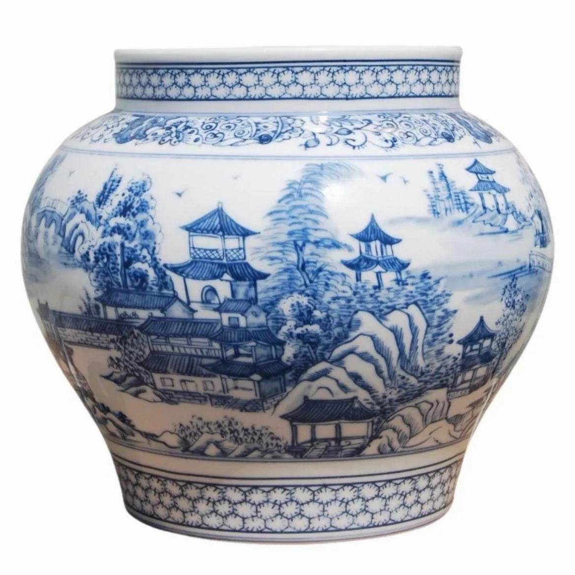 Chinoiserie Porcelain Flower Vase home display ornament