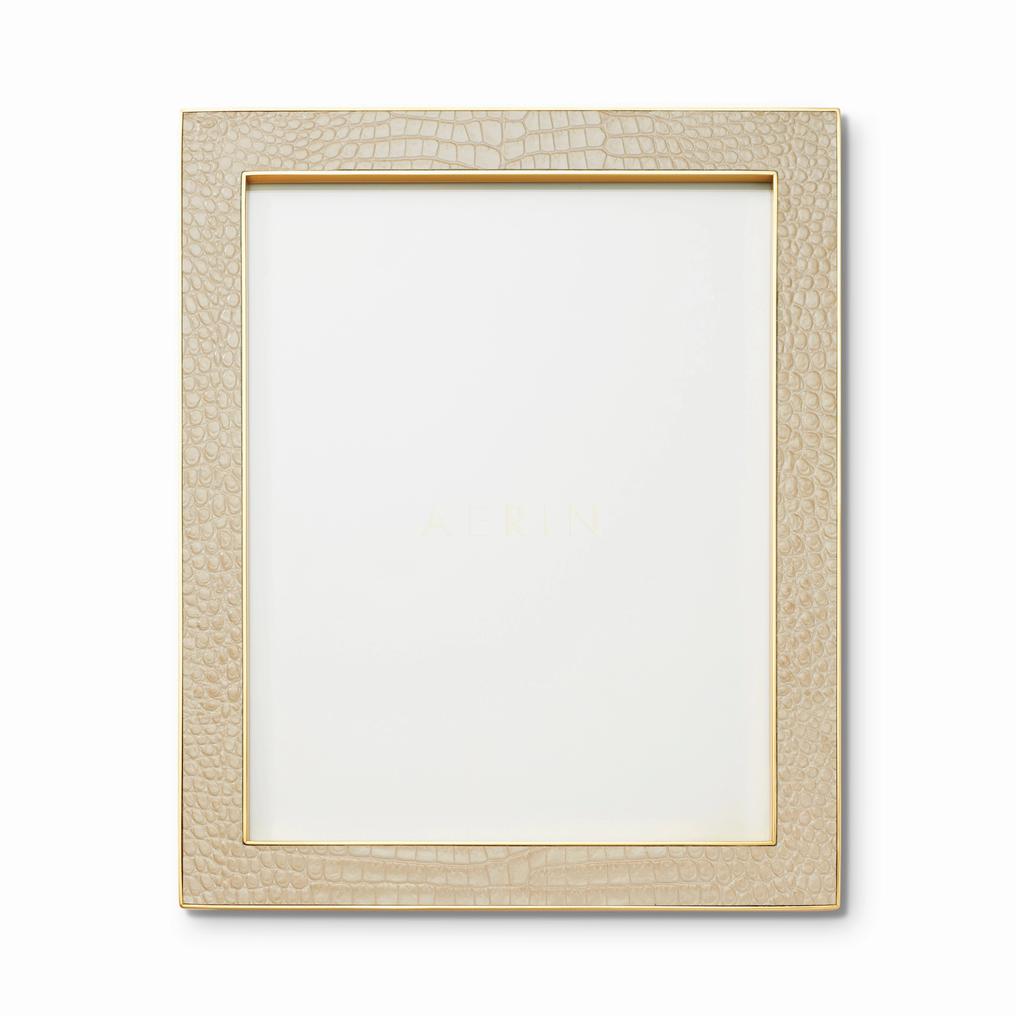 Classic Croc Leather Frame, Fawn