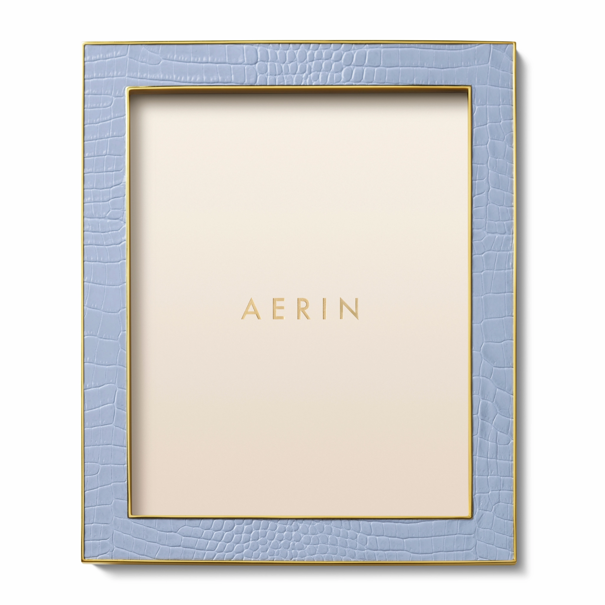 Classic Croc Leather Frame, Hydrangea Blue