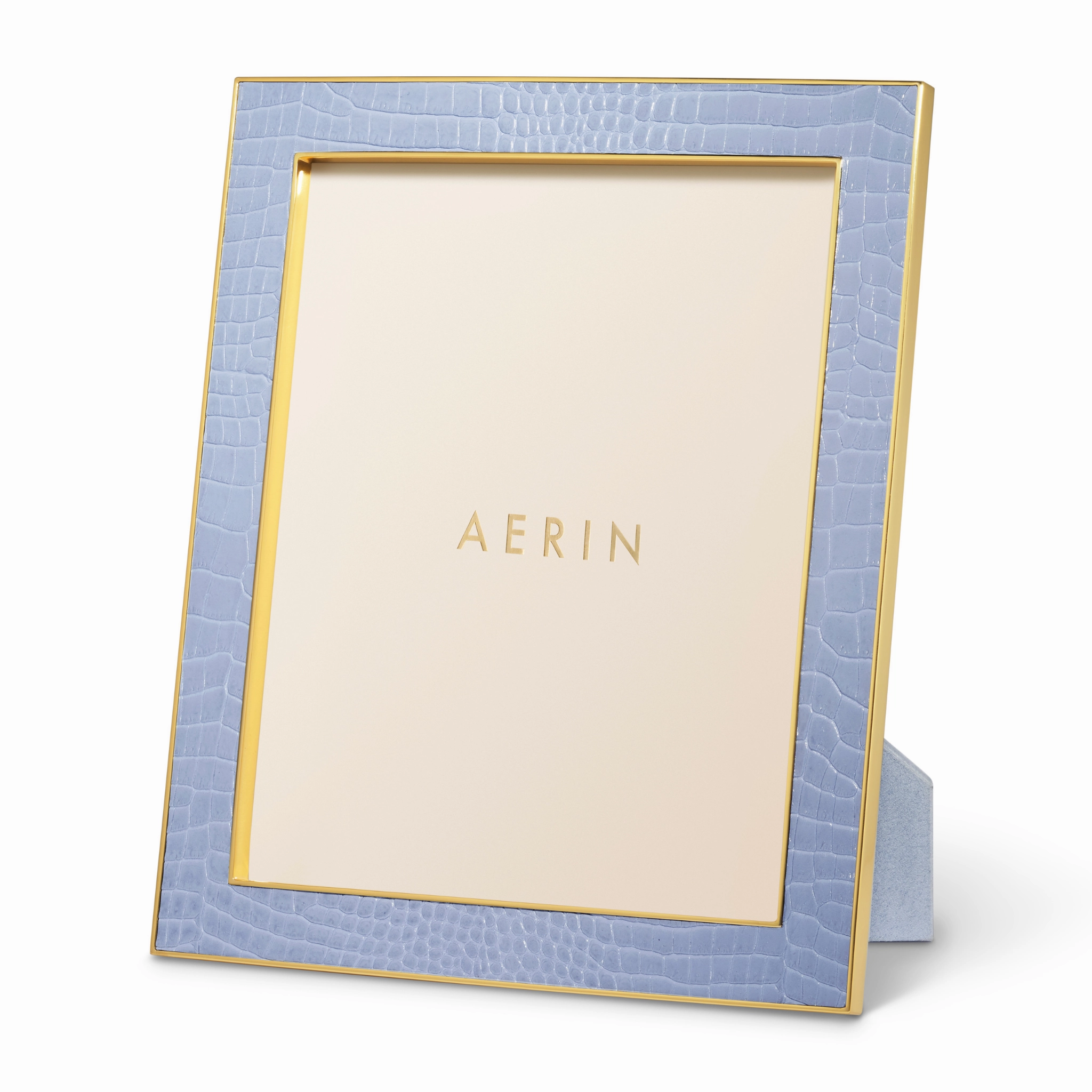 Classic Croc Leather Frame, Hydrangea Blue