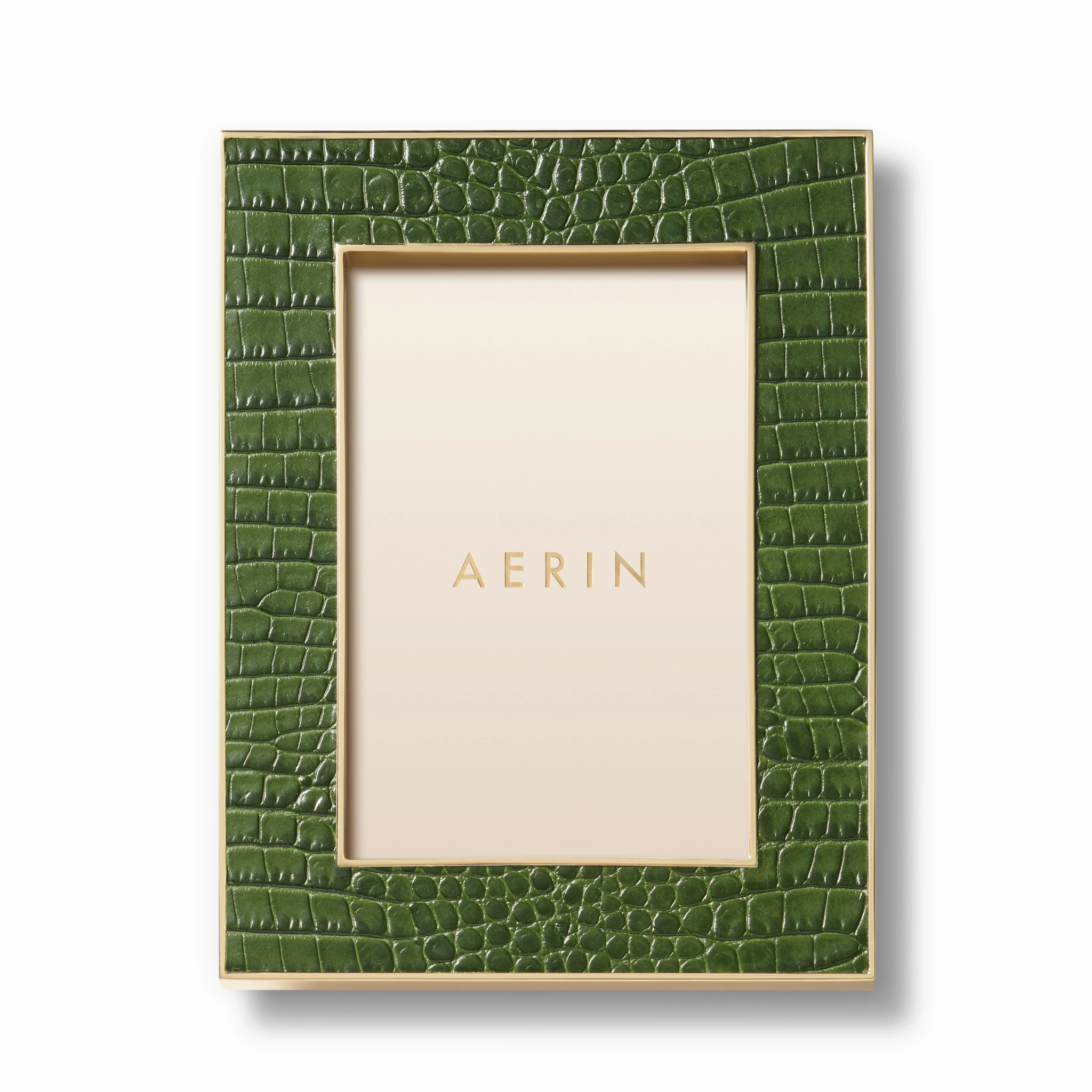 Classic Croc Leather Frame, Verde