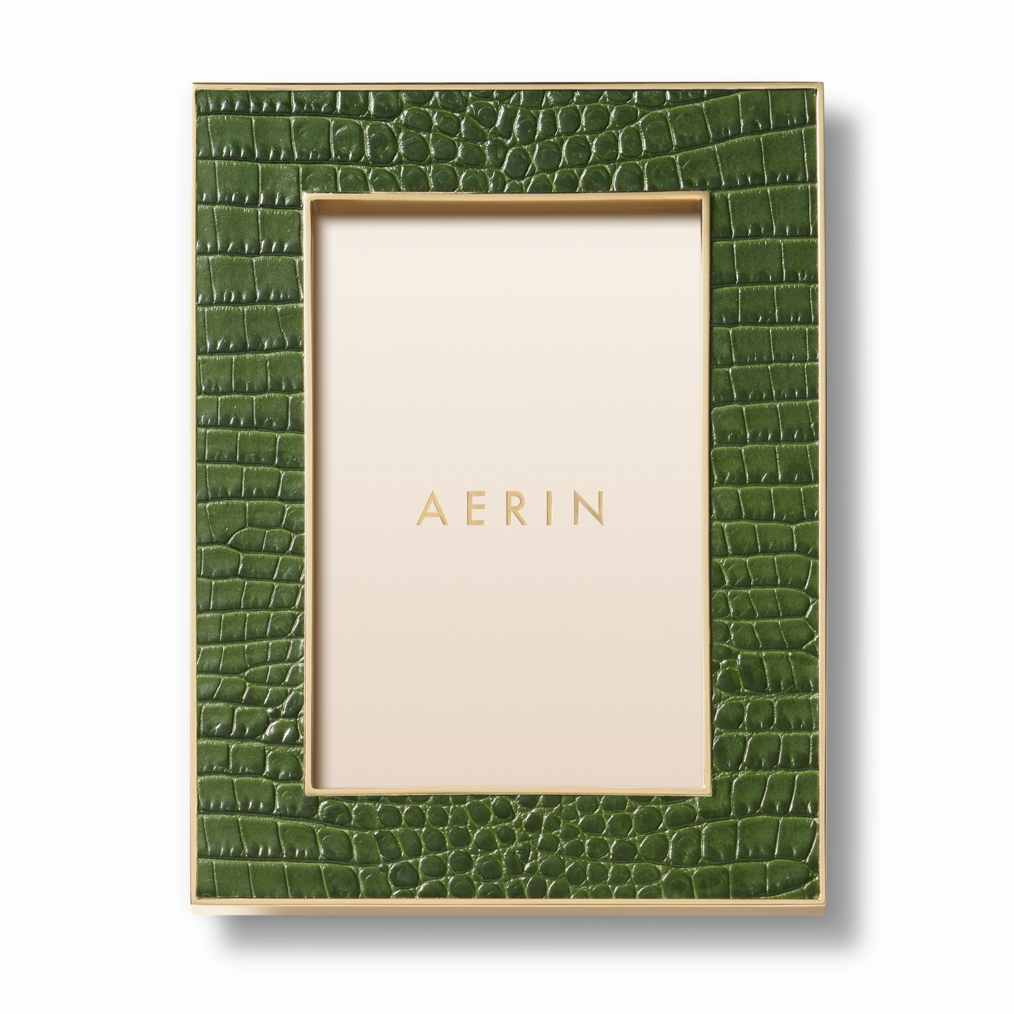 Classic Croc Leather Frame, Verde