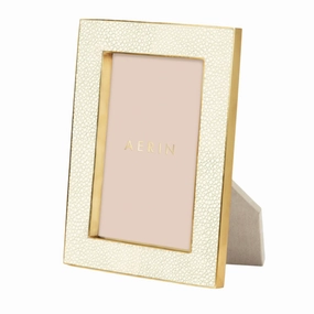 Classic Shagreen Frame, Cream home display ornament