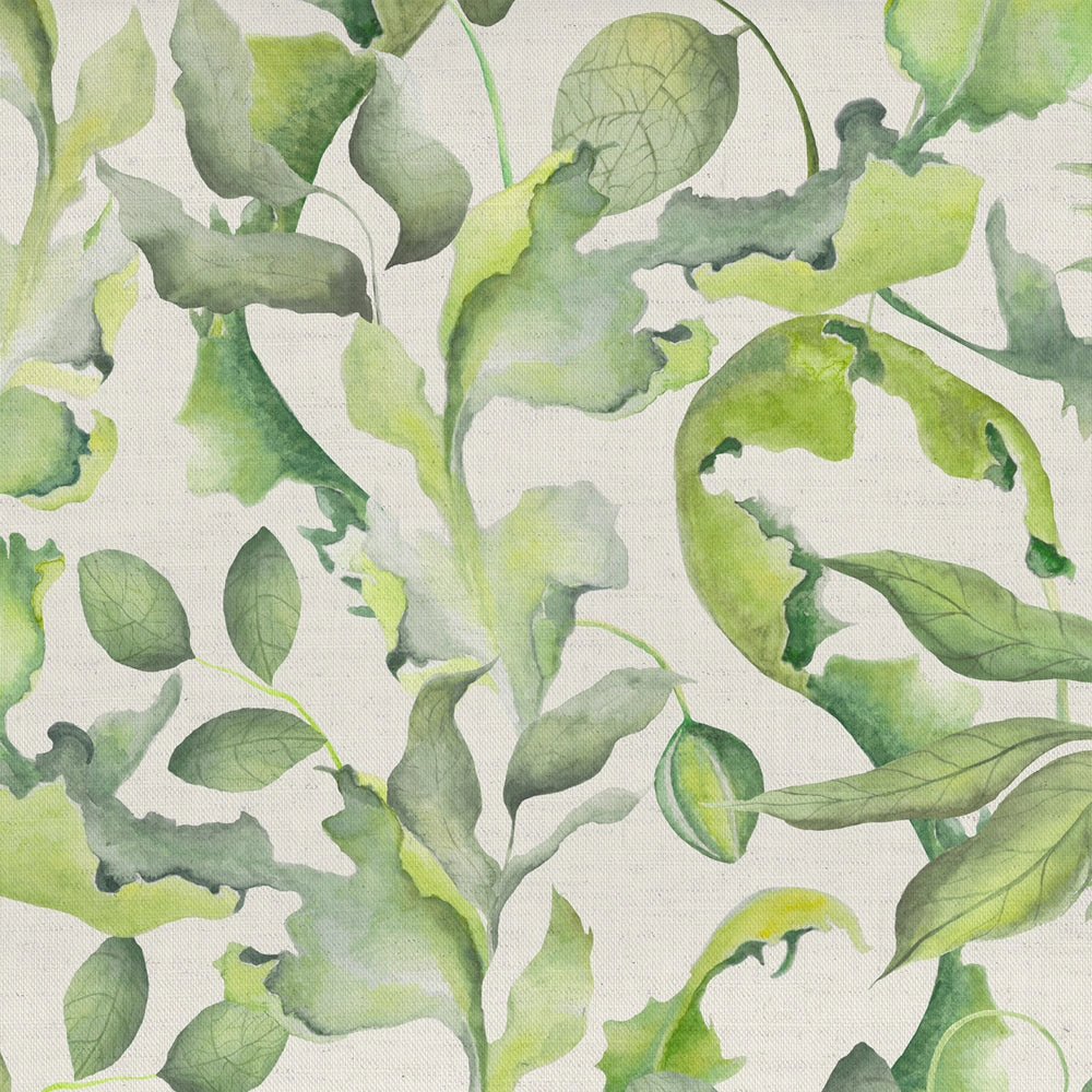 Claudia Printed Cotton Fabric (By The Metre) Cream elegant table cloth  