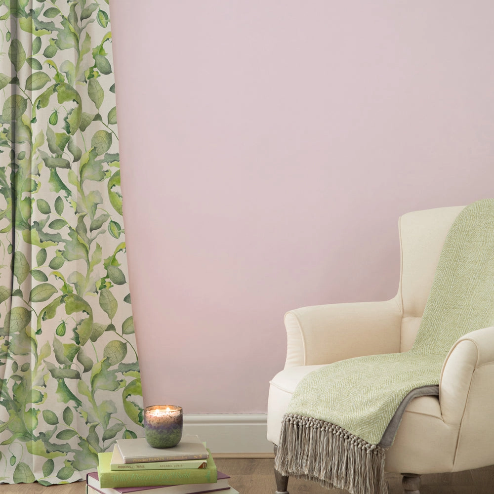 Claudia Printed Cotton Fabric (By The Metre) Cream