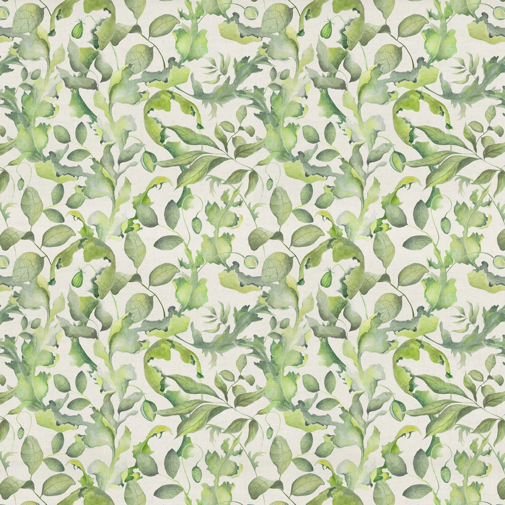 Claudia Printed Cotton Fabric (By The Metre) Cream