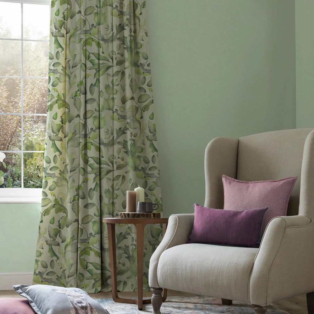 Claudia Printed Cotton Fabric (By The Metre) Sage
