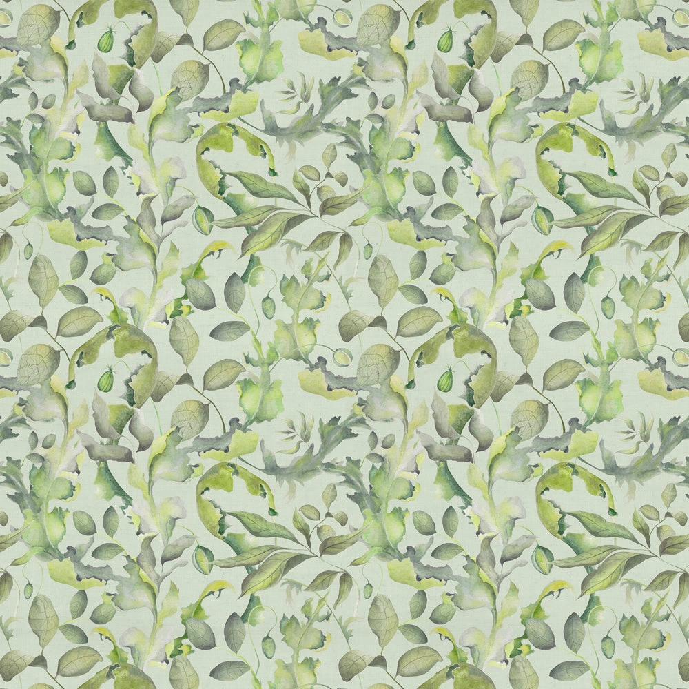 Claudia Printed Cotton Fabric (By The Metre) Sage