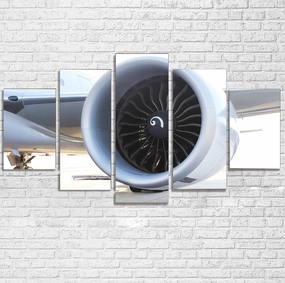 Close Up to Boeing 777 Engine Printed Multiple Canvas Poster canvas mural art