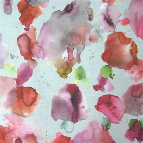 Cloud Burst Printed Cotton Fabric (By The Metre) Russett elegant table cloth  