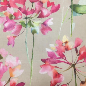 Clovelly Printed Cotton Fabric (By The Metre) Russett elegant table cloth  