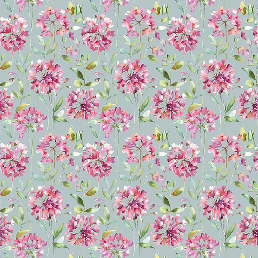 Clovelly Printed Cotton Fabric (By The Metre) Slate
