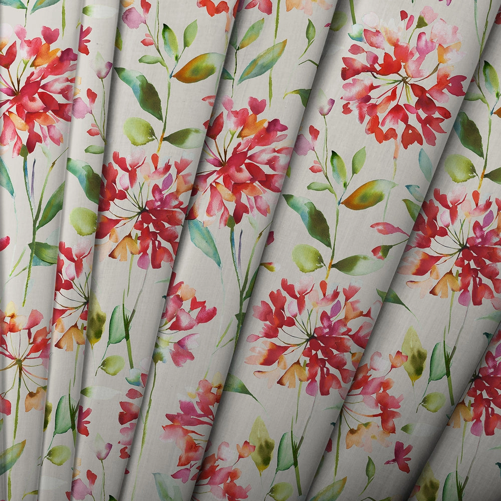 Clovelly Printed Made to Measure Curtains Russett