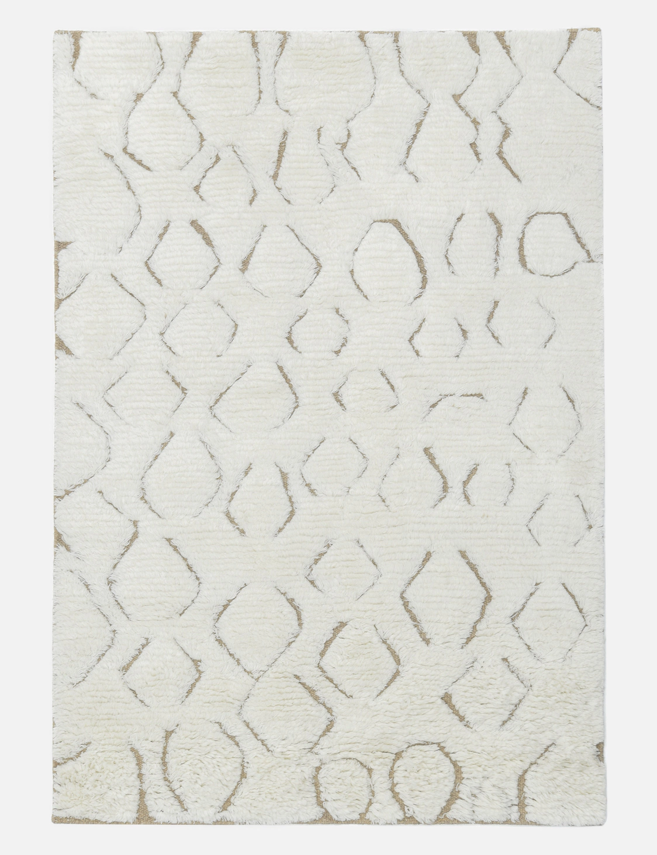 Cluny Hand-Knotted Wool Moroccan-Style Rug trendy fashion rug