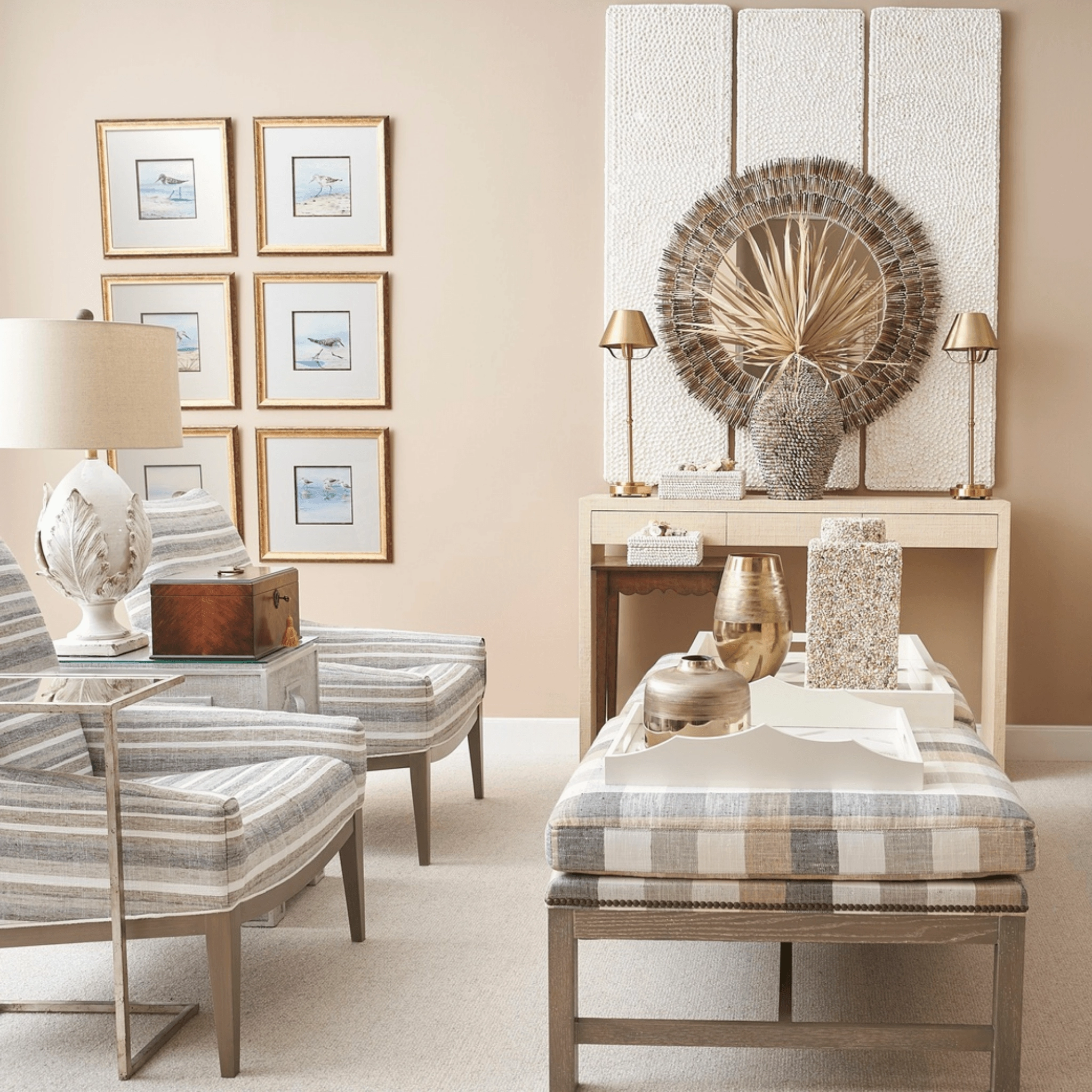 Coastal White Shell Set of Two Decorative Boxes