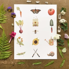 Collector: The Garden - Art Print framed wall decor