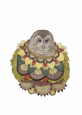 Collector: The Owl - Art Print framed wall decor