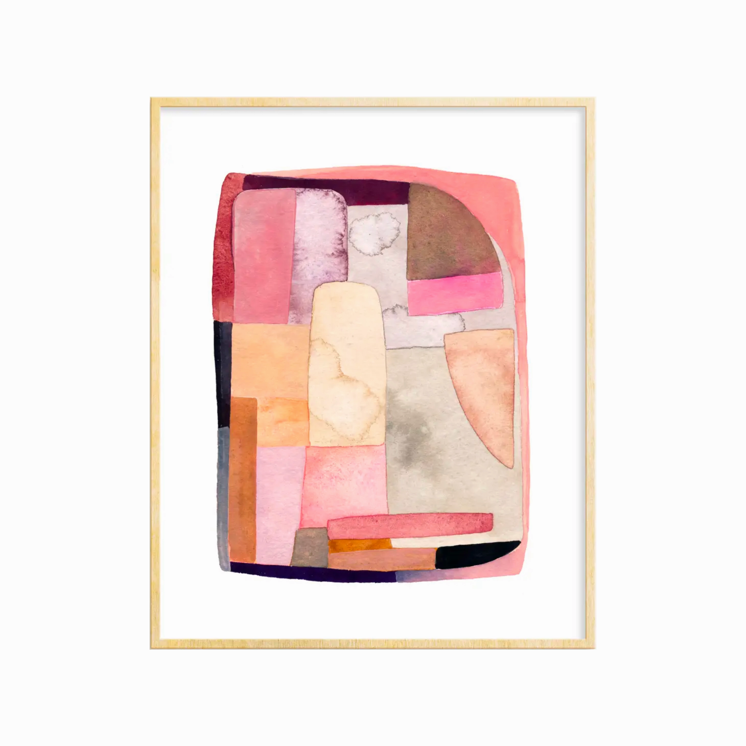 Color Grid No. 2 Art Print 8x10 framed wall decor