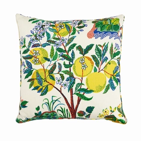 Colorful Citrus Garden Print  22" Throw Pillow home display ornament