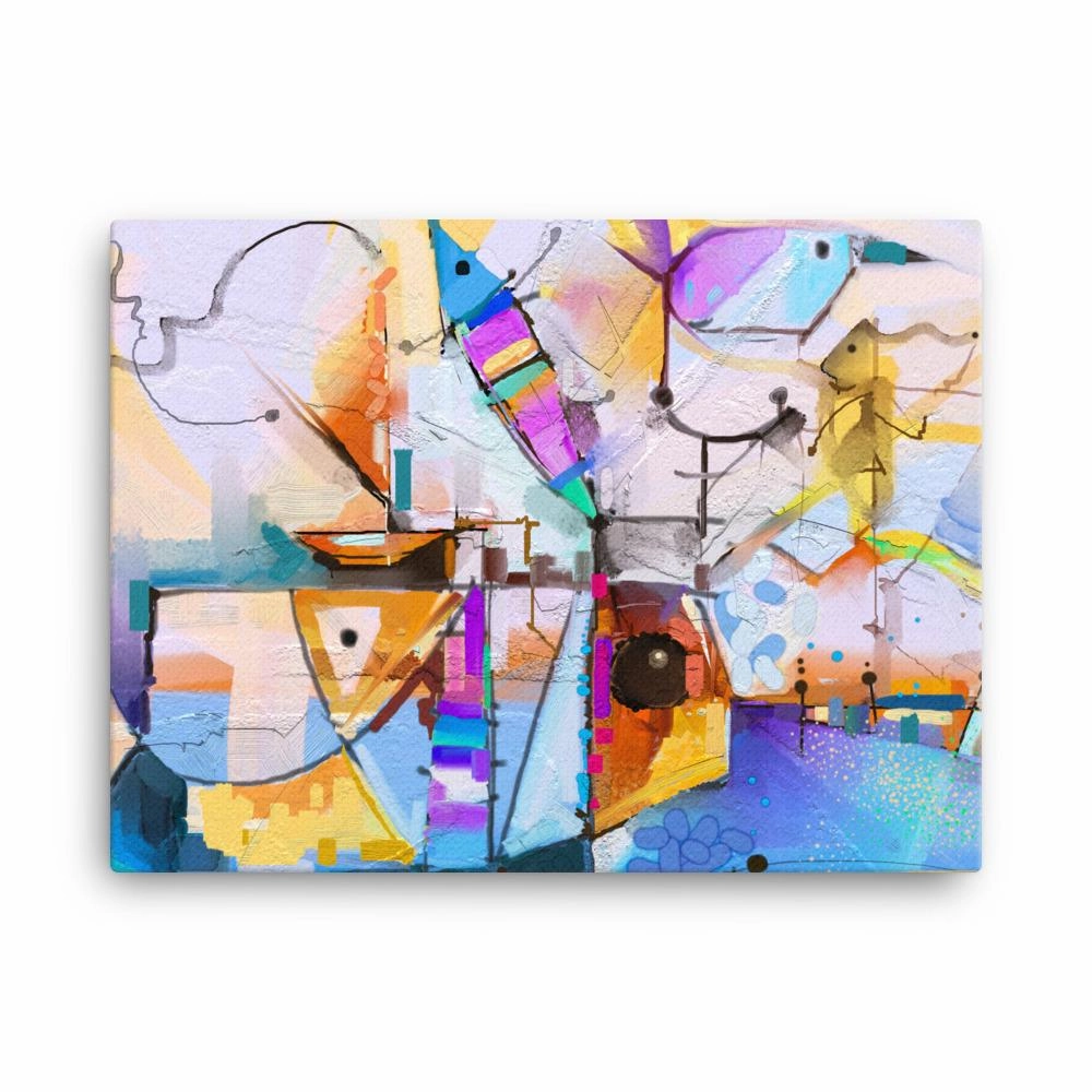 Colorful fantasy - canvas canvas mural art
