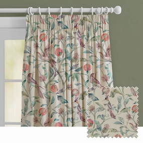Colyford Fiona Printed Made to Measure Curtains Loganberry patterned fashion rug  