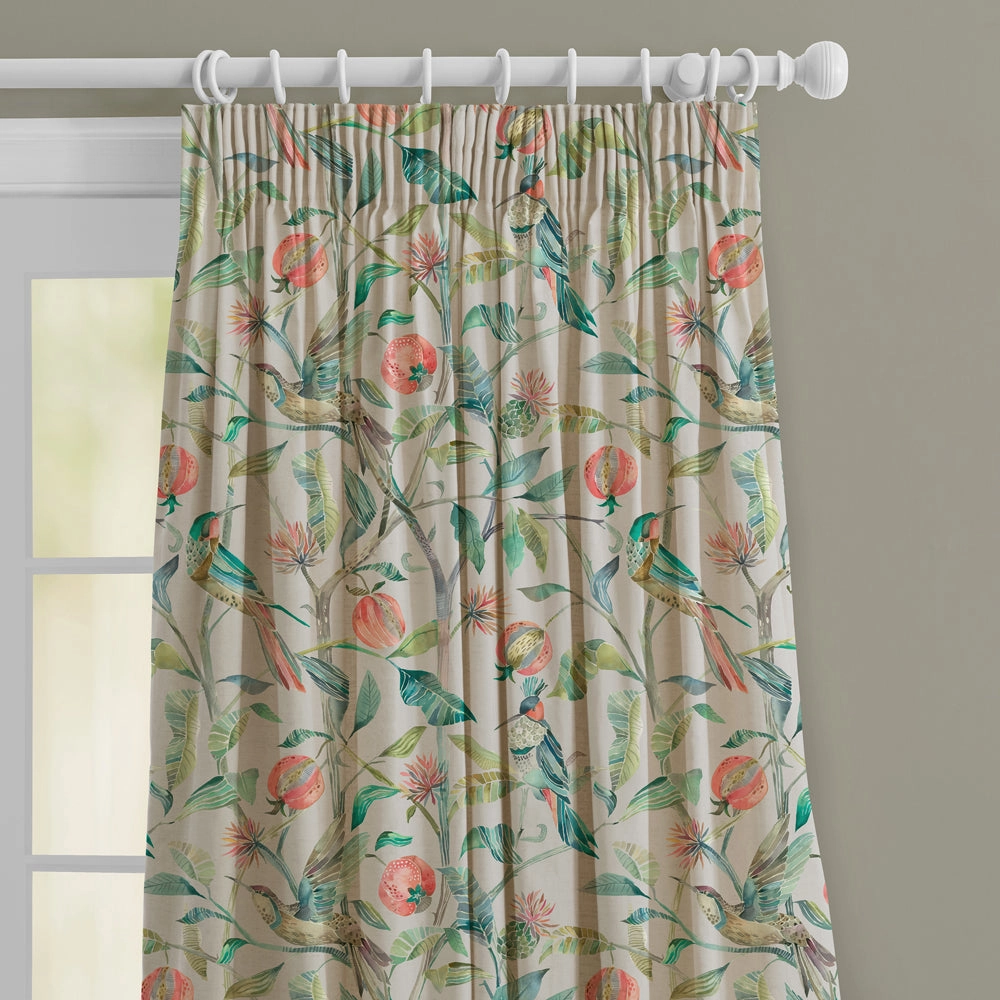 Colyford Fiona Printed Made to Measure Curtains Pomegranate