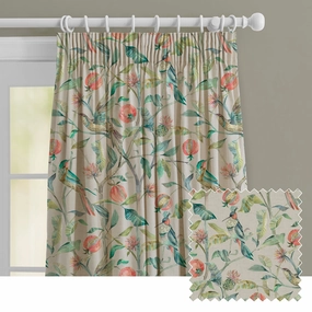 Colyford Fiona Printed Made to Measure Curtains Pomegranate patterned fashion rug  