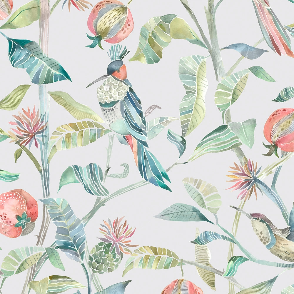 Colyford Fiona Printed Made to Measure Curtains Pomegranate