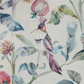 Colyford Printed Cotton Fabric (By The Metre) Loganberry elegant table cloth  