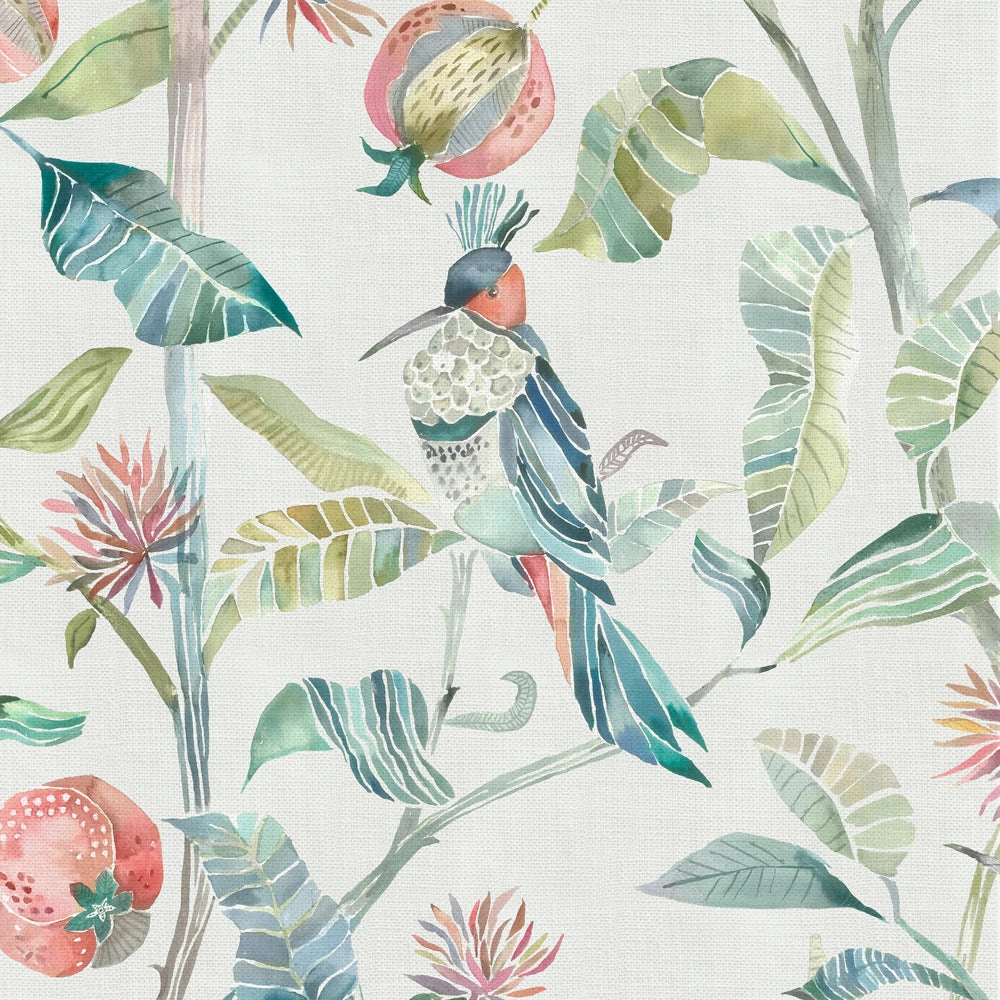 Colyford Printed Cotton Fabric (By The Metre) Pomegranate elegant table cloth  