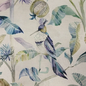 Colyford Printed Cotton Fabric (By The Metre) Skylark elegant table cloth  