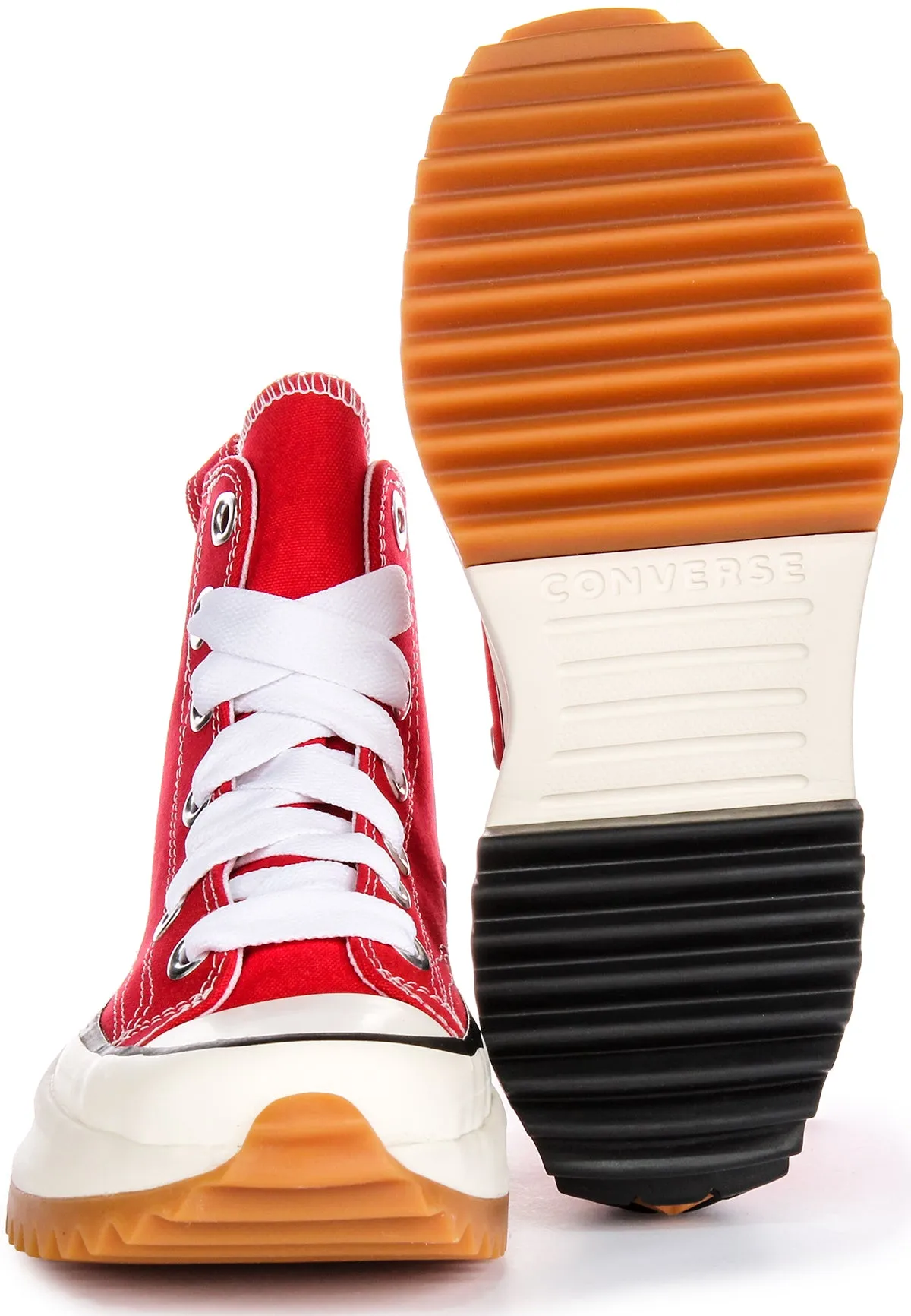 Converse Run Star Hike Sketch A10421C In Rot Weiß Schuhe Converse
