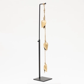 Copper Heart Wind Chime dreamcatcher wall hanging