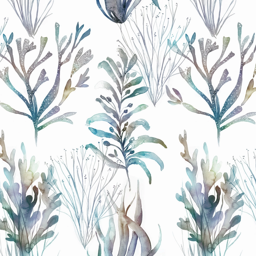 Coral Reef Cream Printed Made to Measure Curtains Slate