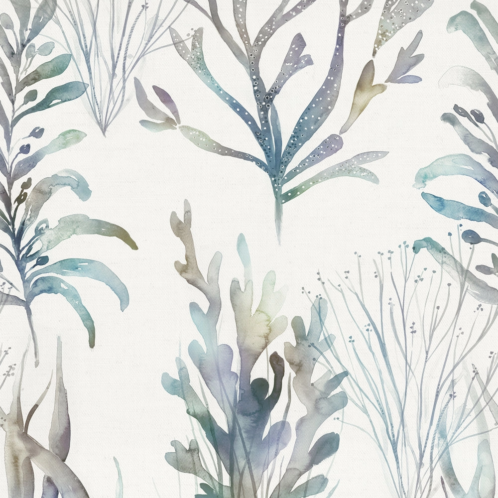 Coral Reef Printed Cotton Fabric (By The Metre) Slate elegant table cloth  