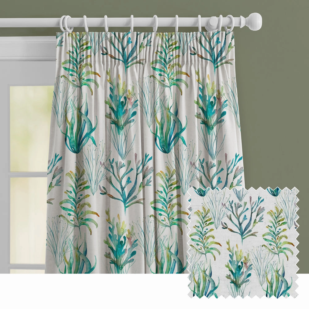 Coral Reef Printed Made to Measure Curtains Kelpie patterned fashion rug  