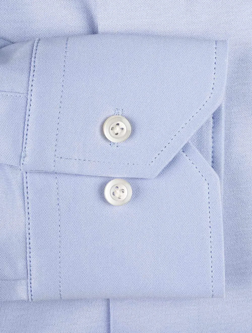 Baumwoll-Jersey-Shirt Blau