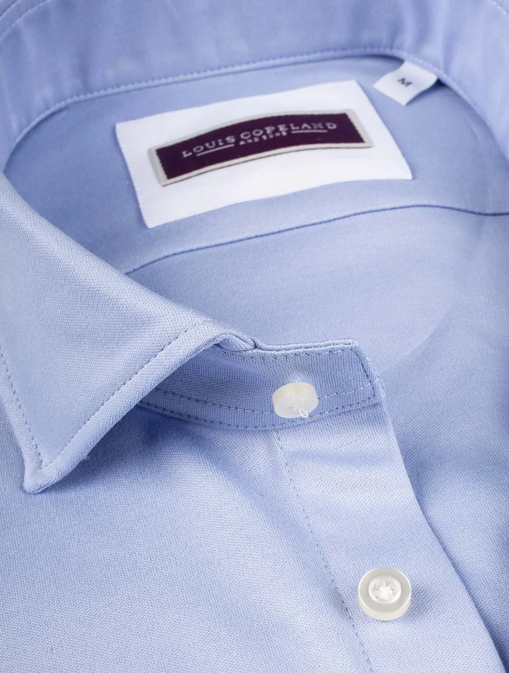 Baumwoll-Jersey-Shirt Blau