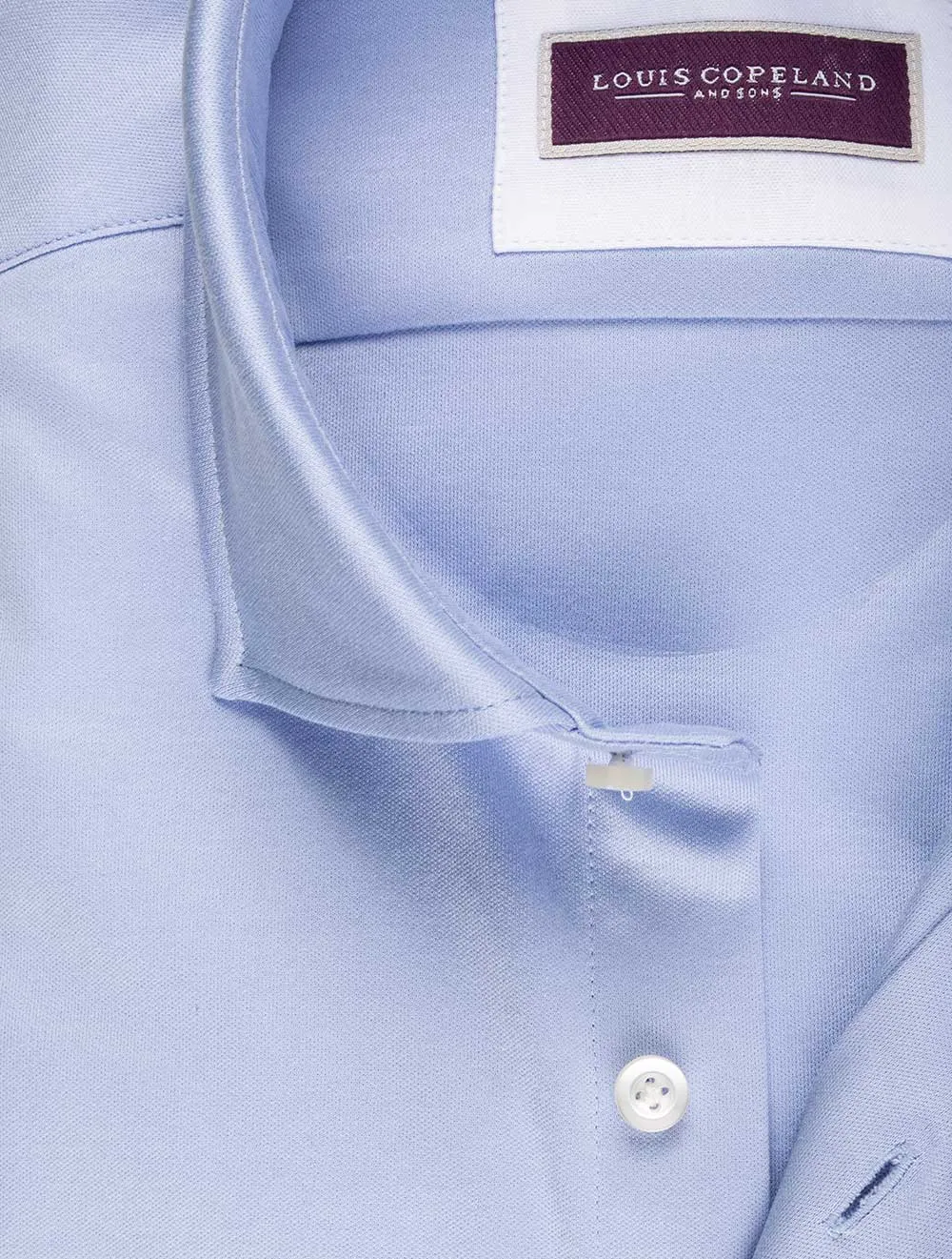 Baumwoll-Jersey-Shirt Blau