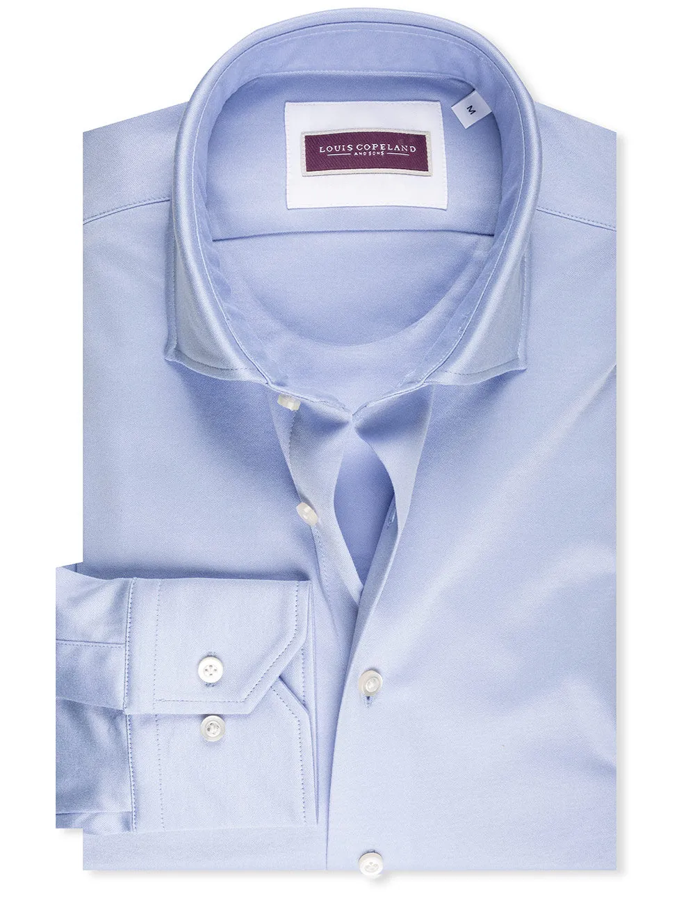 Baumwoll-Jersey-Shirt Blau