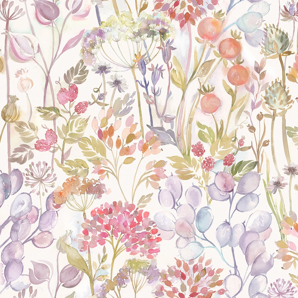 Country Hedgerow Linen Printed Made to Measure Curtains Autumn