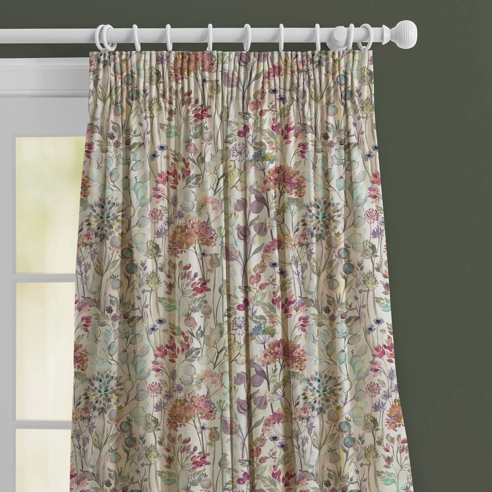 Country Hedgerow Linen Printed Made to Measure Curtains Bloom