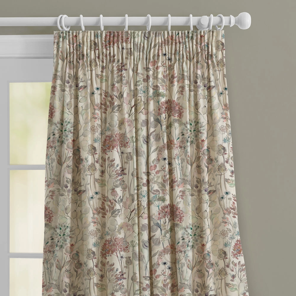 Country Hedgerow Linen Printed Made to Measure Curtains Dawn