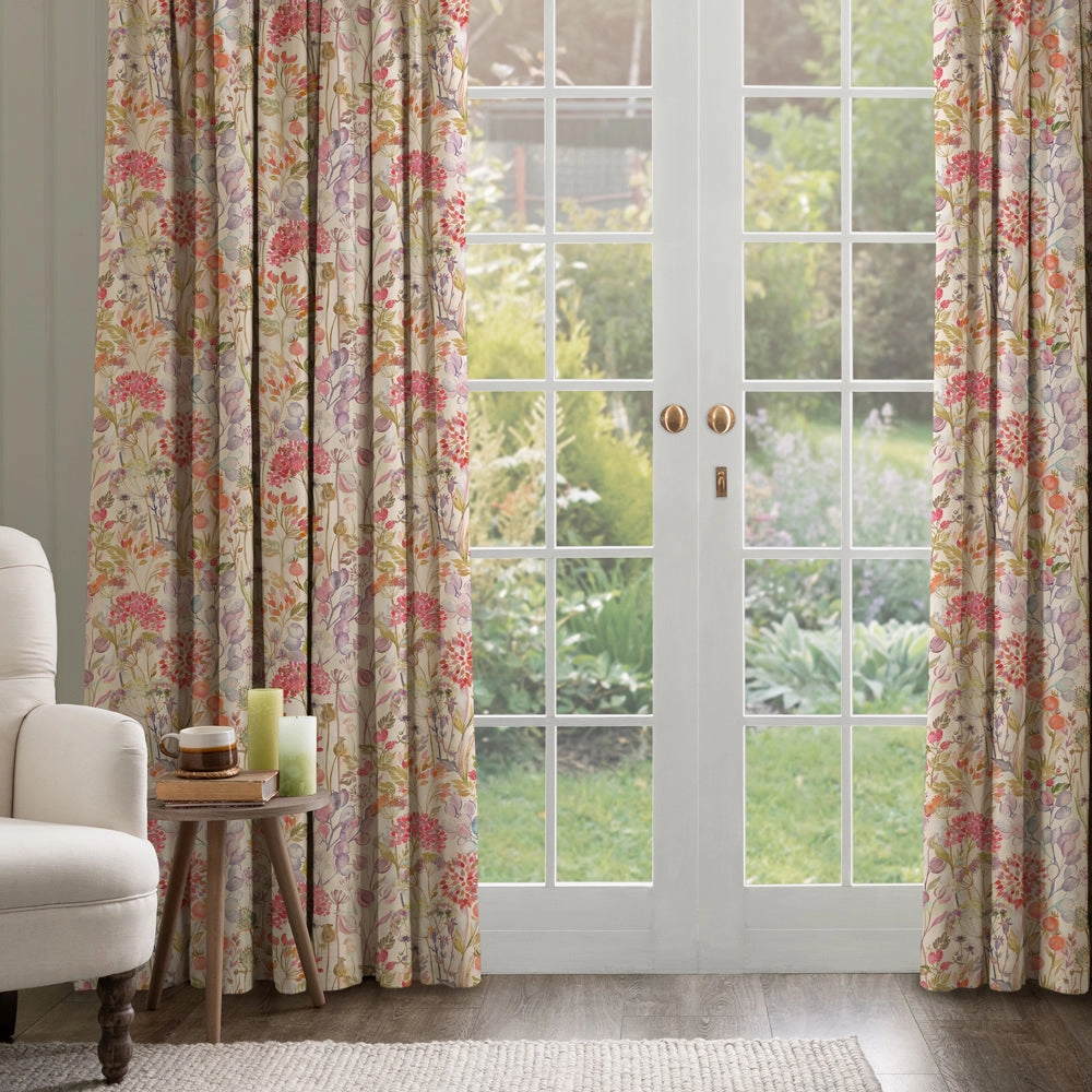 Country Hedgerow Printed Cotton Fabric (By The Metre) Autumn