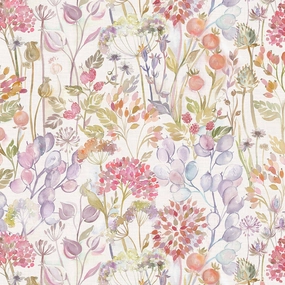 Country Hedgerow Printed Cotton Fabric (By The Metre) Autumn/Cream elegant table cloth  
