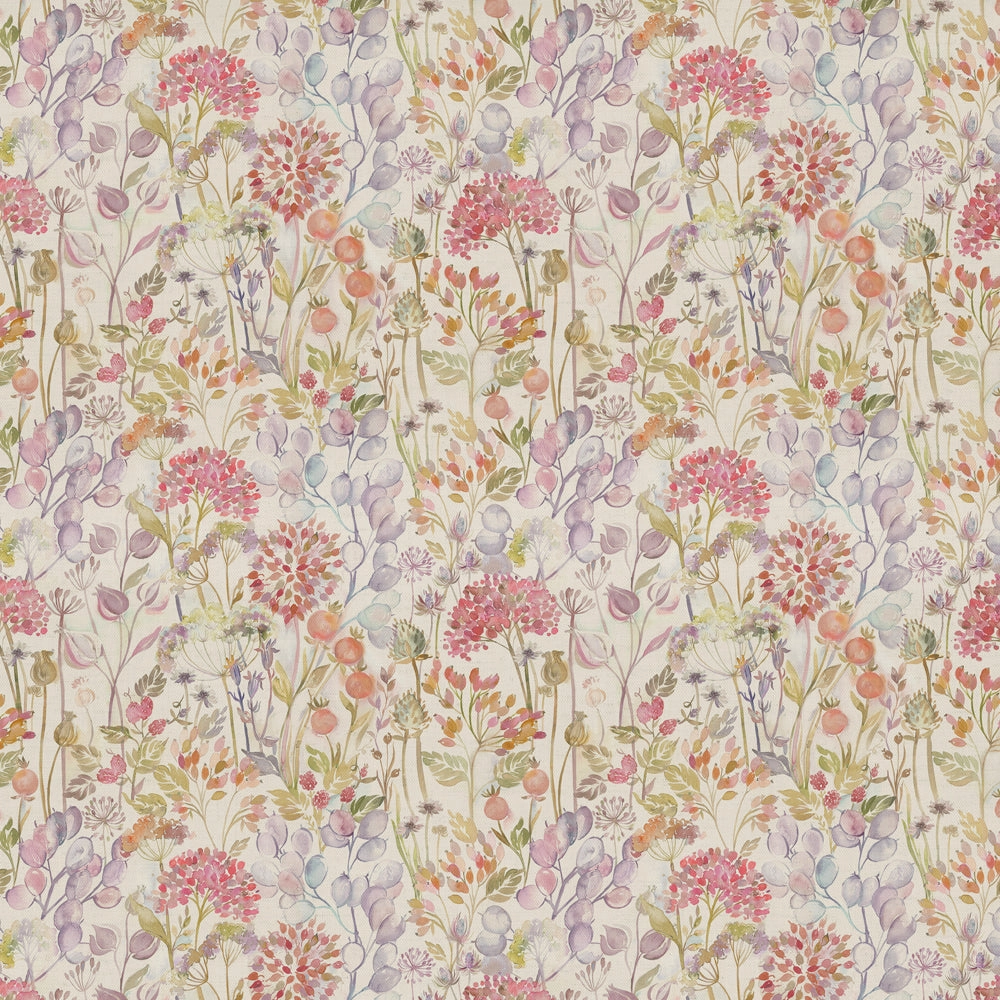 Country Hedgerow Printed Cotton Fabric (By The Metre) Autumn