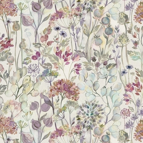 Country Hedgerow Printed Cotton Fabric (By The Metre) Bloom elegant table cloth  
