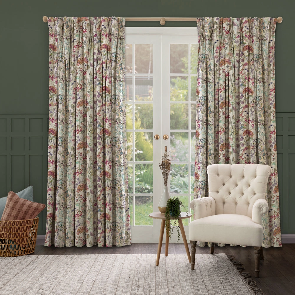 Country Hedgerow Printed Cotton Fabric (By The Metre) Bloom