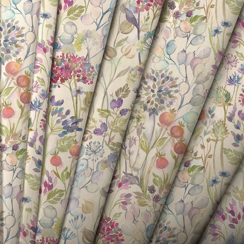 Country Hedgerow Printed Cotton Fabric (By The Metre) Classic
