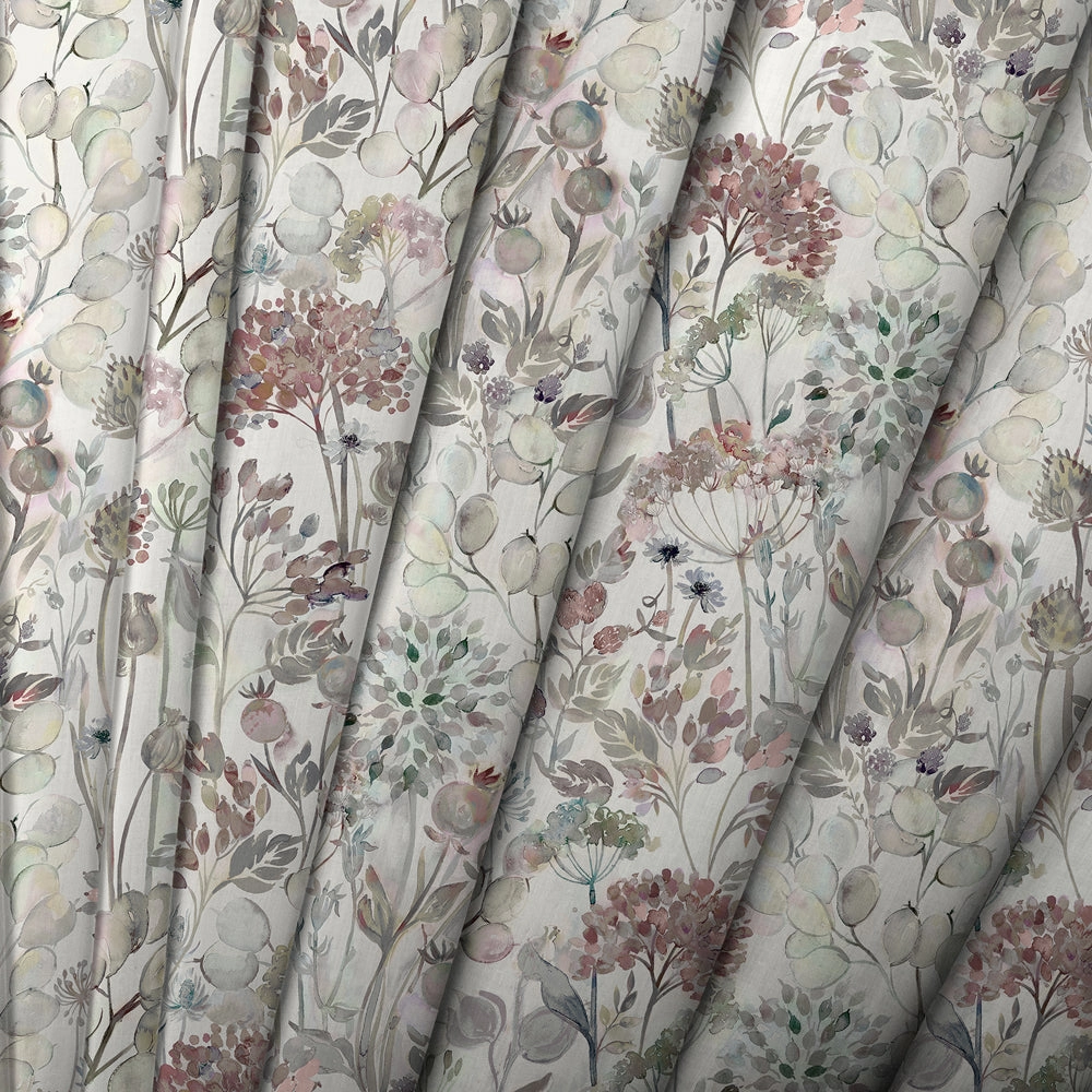 Country Hedgerow Printed Cotton Fabric (By The Metre) Dawn/Cream